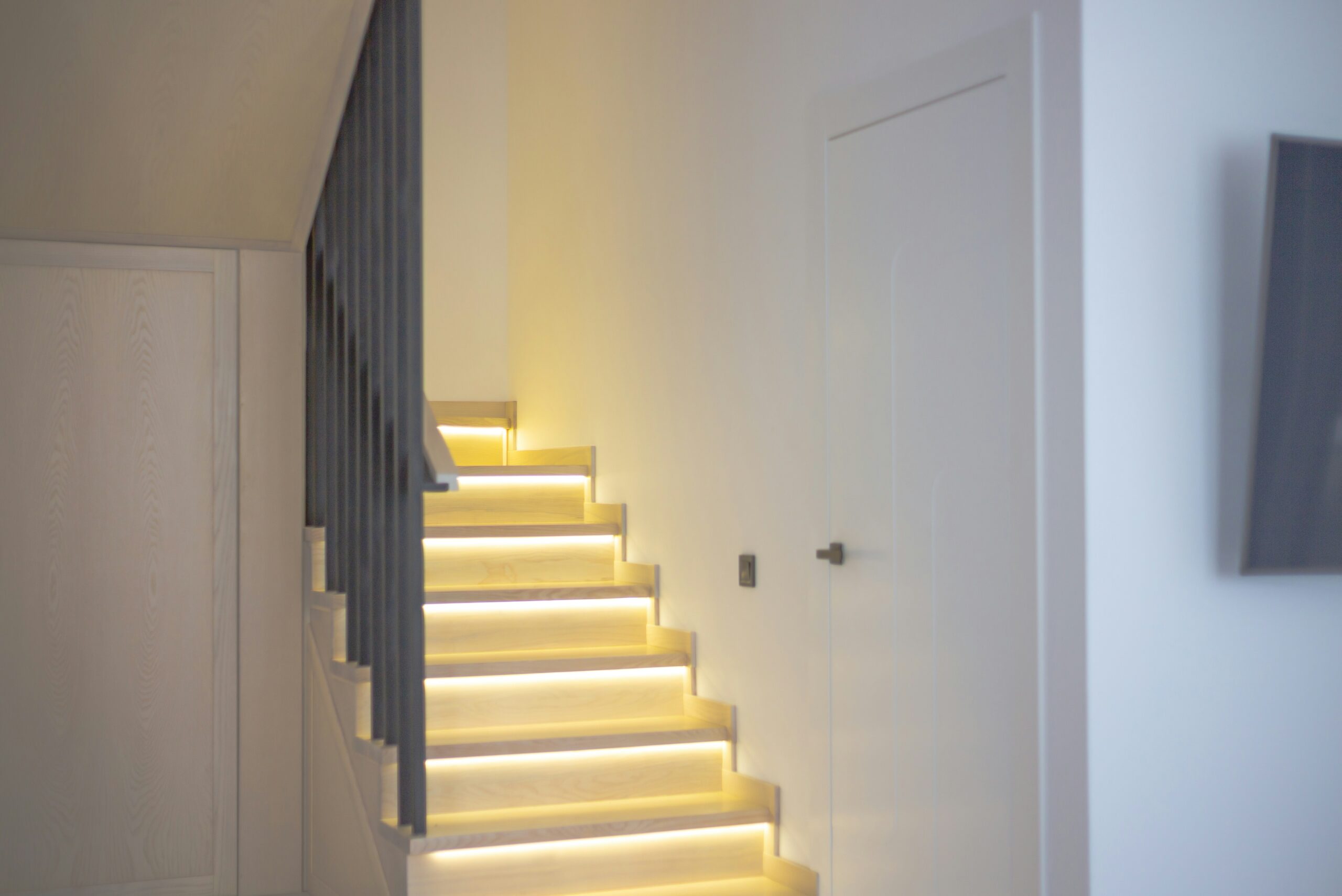 Escaleras con iluminación LED